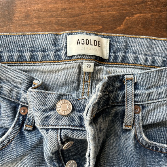 Agolde high rise distressed Lana Jean. Size 29. - Picture 6 of 7